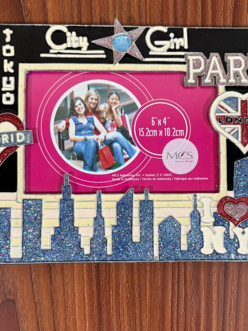 Y2K Glitter Metal Picture Frame